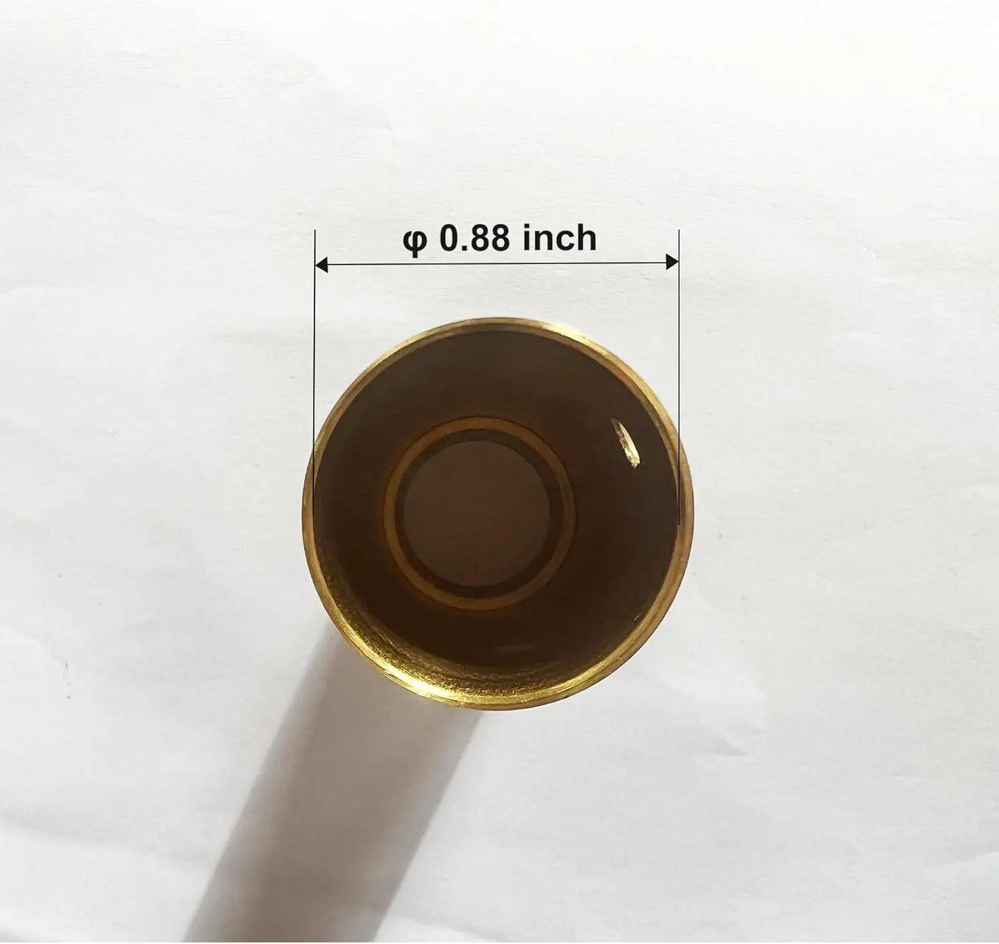 Gold Brass Church Cross for Indoor Flag Pole Topper or Parade Flagpole Finial Topper, For 1-inch Diameter Flagpoles USA TOP FLAGS,INC