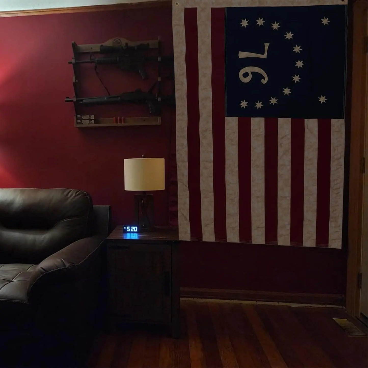 American 1776 Betsy Ross Tea-Stained Flag 3X5 Ft Outdoor Heavy Duty USA Vintage 13 Star Historical American Flags Luxury Embroidered Star with 2 Brass Grommets USA TOP FLAGS,INC