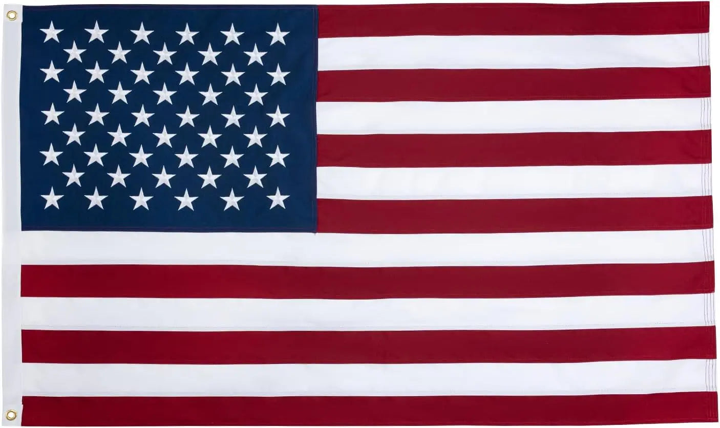 100% Cotton Flag American Flags 2x3 Ft New Cotton USA Flag Heavy Duty Outdoor Fade Resistant Embroidered Stars USA TOP FLAGS,INC