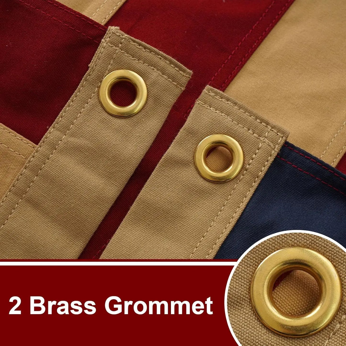 Vintage Betsy Ross Flag 3x5 ft Cotton for Outside, Heavy Duty Tea Stained 13 Stars American Flag Aged Looking for 4th of July Cloth Old USA US Flag USA TOP FLAGS,INC