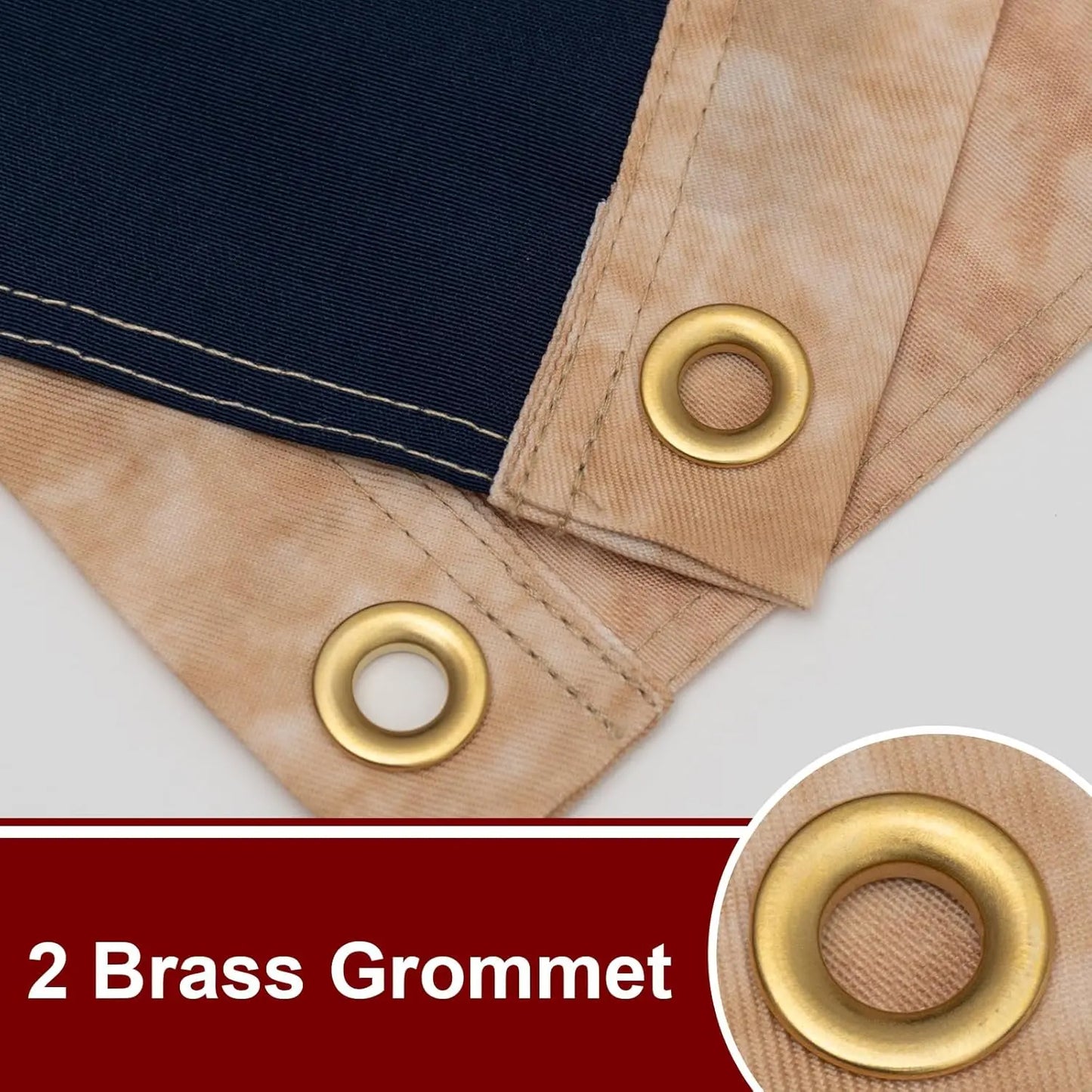 American 1776 Betsy Ross Tea-Stained Flag 3X5 Ft Outdoor Heavy Duty USA Vintage 13 Star Historical American Flags Luxury Embroidered Star with 2 Brass Grommets USA TOP FLAGS,INC