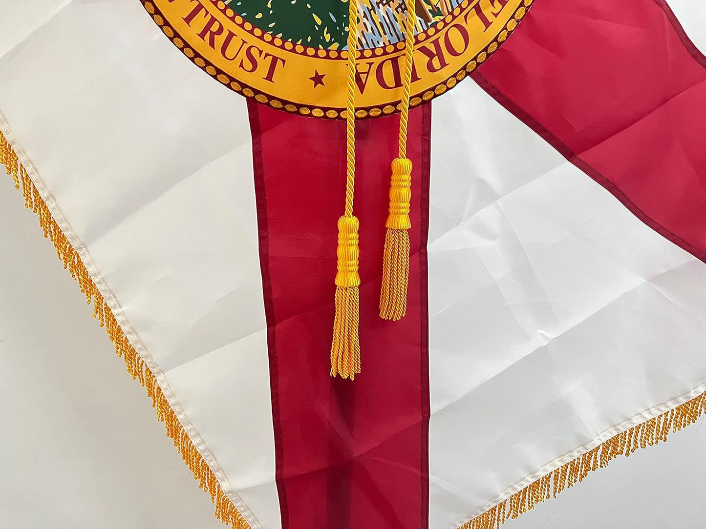 Gold Braided Tassel Flag Cord 108 Inch, Gold Braided Cord Tassel for Indoor Flagpole Display…