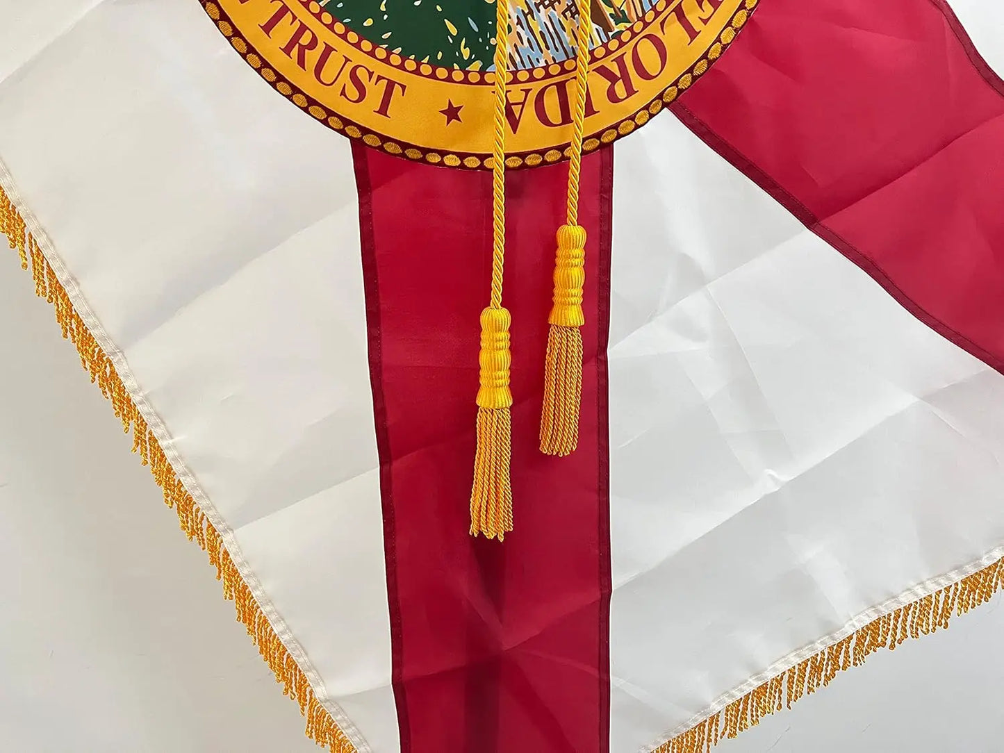 Gold Braided Tassel Flag Cord 108 Inch, Gold Braided Cord Tassel for Indoor Flagpole Display… USA TOP FLAGS,INC