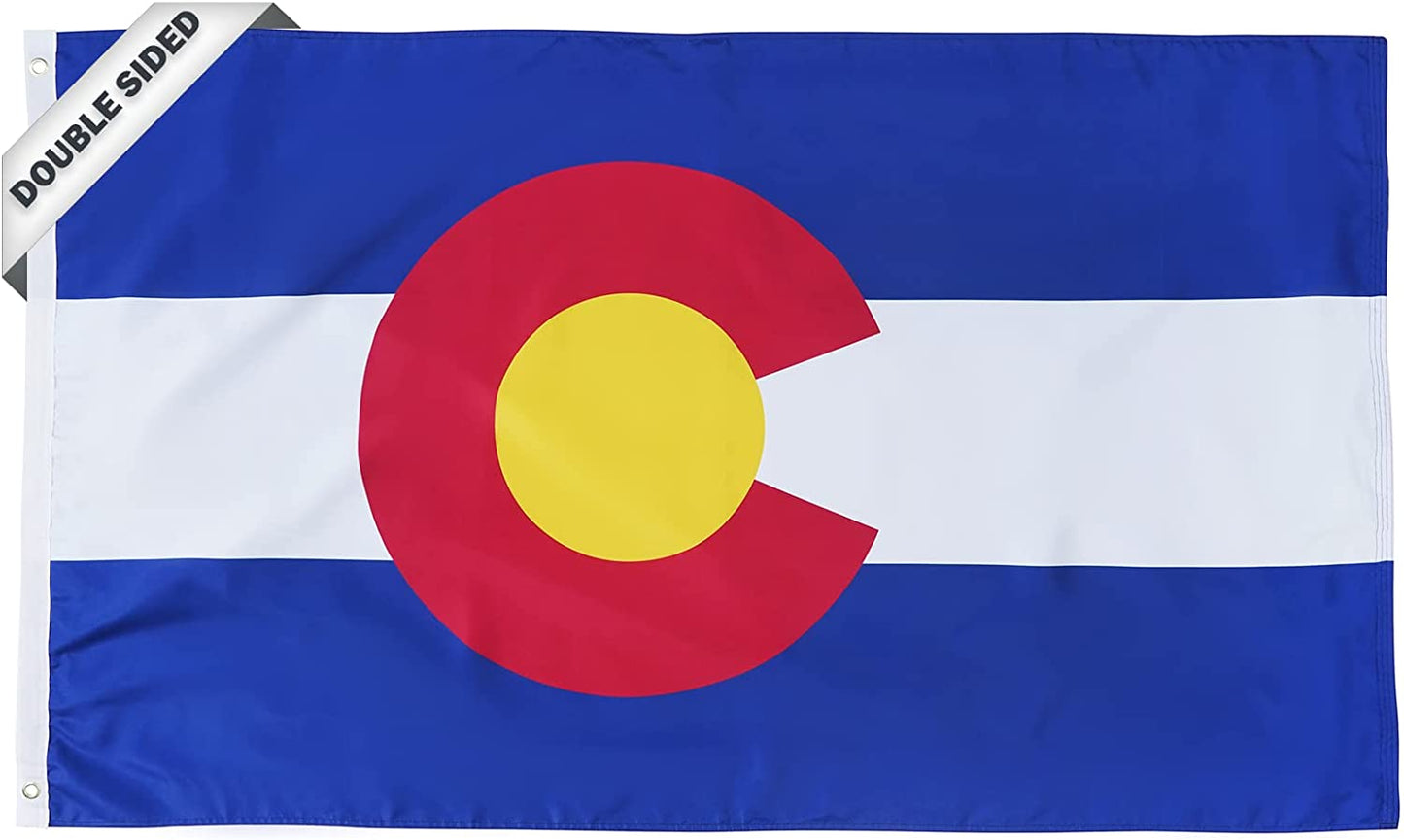Florida State Flag 3x5 Feet, 3 Ply Double Sided State of Florida Flags with 2 Brass Grommets and Canvas Header, Heavy Duty Polyester Vivid Color Outdoor Banner Made in USA