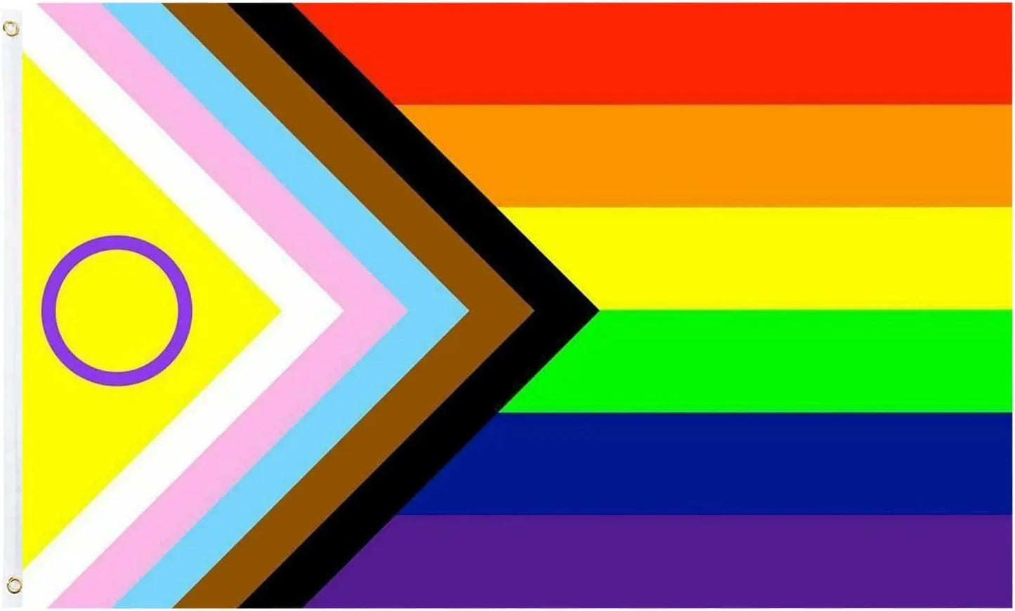 Pack of 2 Pride Flag Outdoor Progress Pride Flags 4x6 Gay Bisexual LGBTQ+ Rainbow Banner Fade-Resistant USA TOP FLAGS,INC