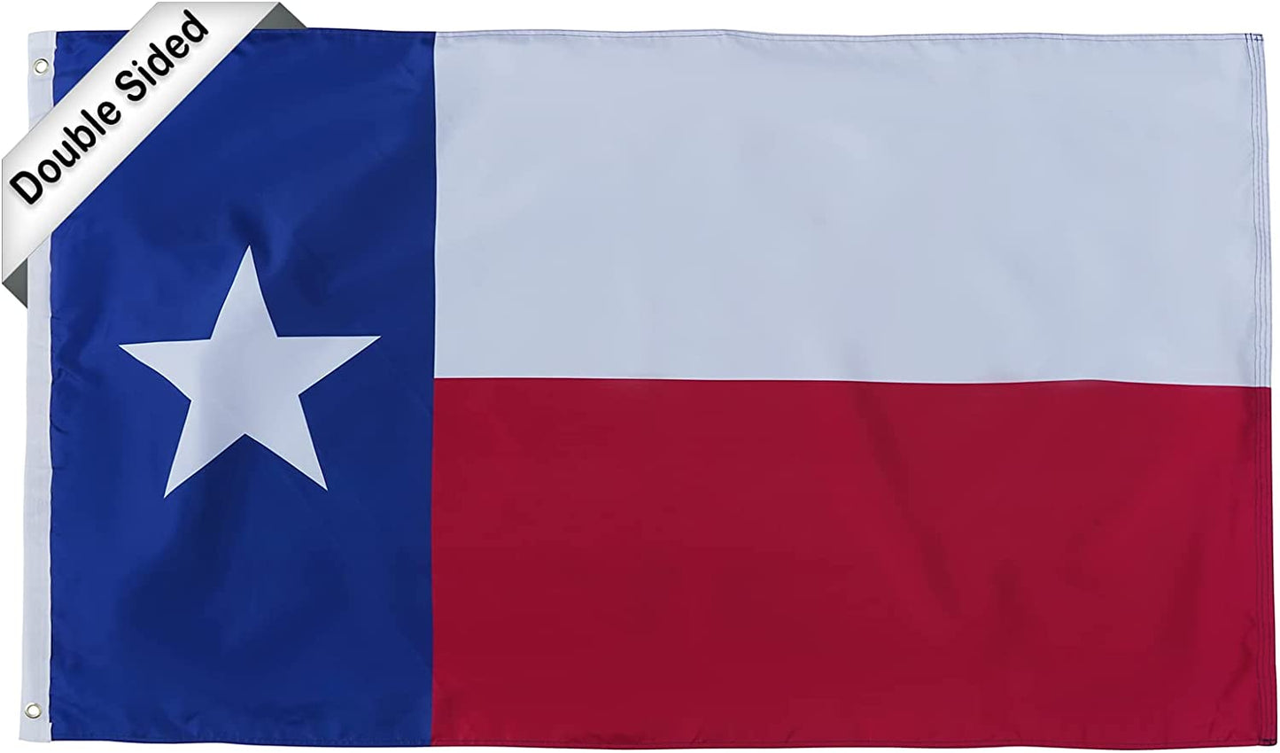 Florida State Flag 3x5 Feet, 3 Ply Double Sided State of Florida Flags with 2 Brass Grommets and Canvas Header, Heavy Duty Polyester Vivid Color Outdoor Banner Made in USA