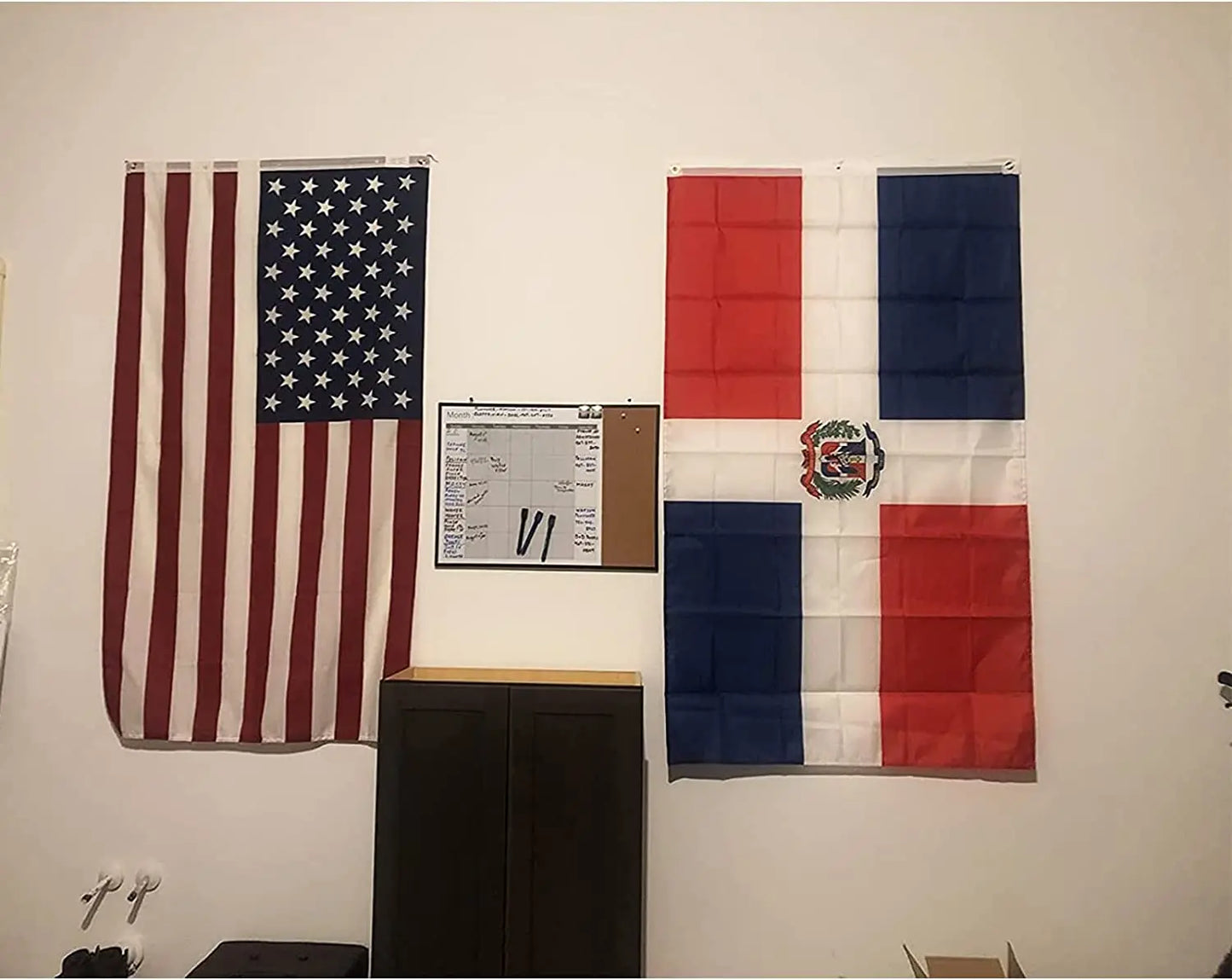 Dominican Flag 3x5 Ft Dominican Republic Flags Embroidered Large Dominican Flag Heavy Duty Outdoor for Wall Deco USA TOP FLAGS,INC