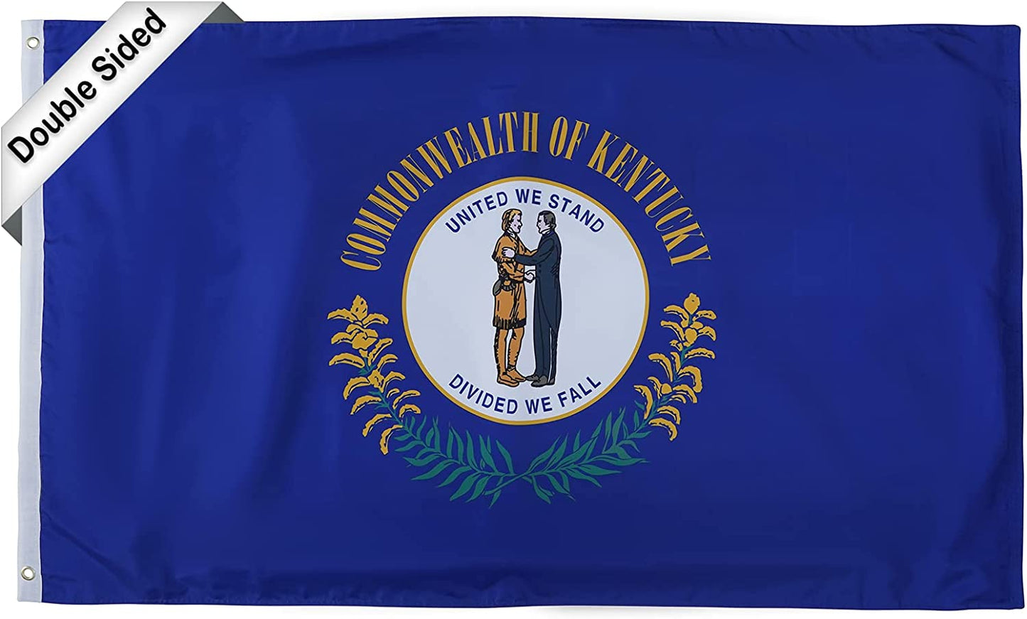 Florida State Flag 3x5 Feet, 3 Ply Double Sided State of Florida Flags with 2 Brass Grommets and Canvas Header, Heavy Duty Polyester Vivid Color Outdoor Banner Made in USA