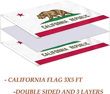 Florida State Flag 3x5 ft Outdoor, Double Sided 3 Layers Flags, Polyester of with 2 Brass Grommets for Outsides/Insides(Florida) USA TOP FLAGS,INC