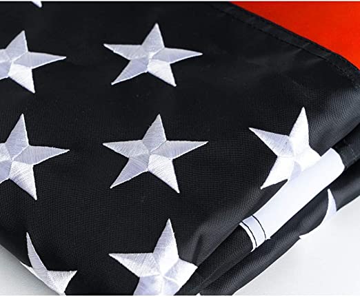 Thin Red Line Flag Firefighter Flags 2x3 Outdoor Embroidered Stars Sewn Stripes Honoring First Responder Heavy Duty Banner with 2 Brass Grommets