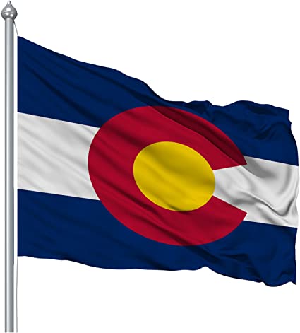 Colorado Flag 3x5 ft, Double Sided Colorado State Flags Made in USA Fade Proof, Colora Flag Polyester 3 layers Colorado CO State Flags with 2 Brass Grommets (Colorado)