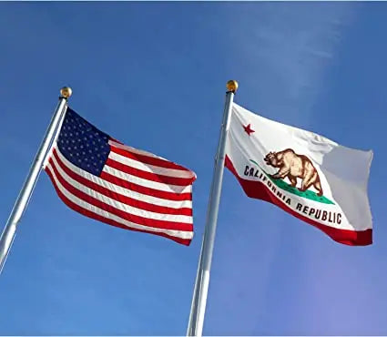 California Flag 3x5 ft Outdoor, 3 Layers Polyester California Sate Flags Double Sided Made in USA, Heavy Duty Ca Flag with 2 Brass Grommets for House Wall Room Decoration(California) USA TOP FLAGS,INC