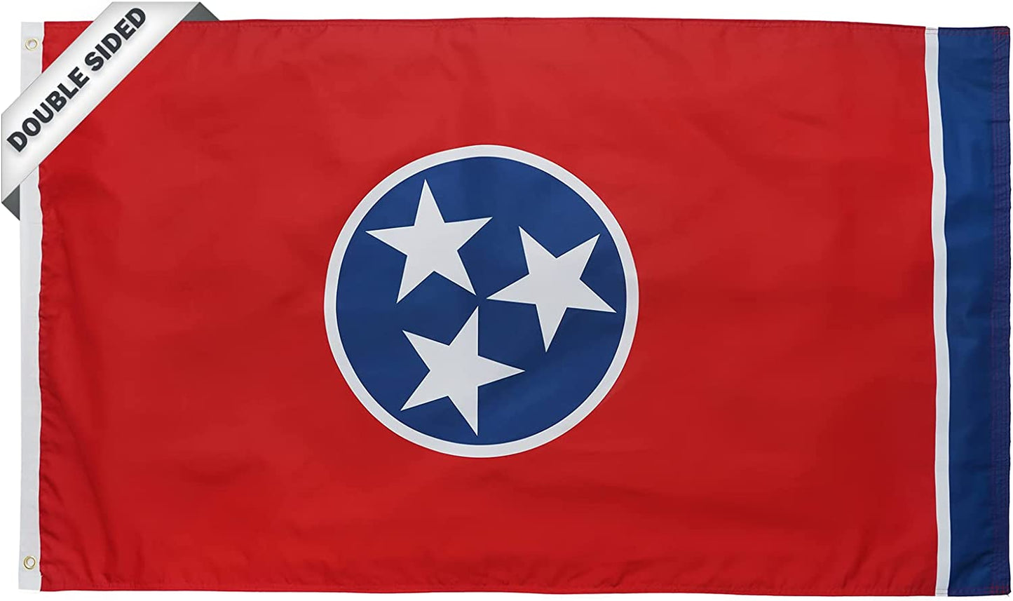 Florida State Flag 3x5 Feet, 3 Ply Double Sided State of Florida Flags with 2 Brass Grommets and Canvas Header, Heavy Duty Polyester Vivid Color Outdoor Banner Made in USA