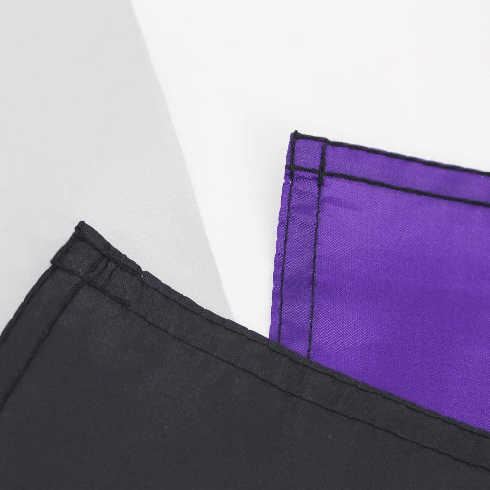 Pack of 2 Asexual Pride Flag 3x5 Heavy Duty Polyester LGBT Asexual Omni sexual Equality Flags for outdoor wall with Brass Grommets & Durable Header