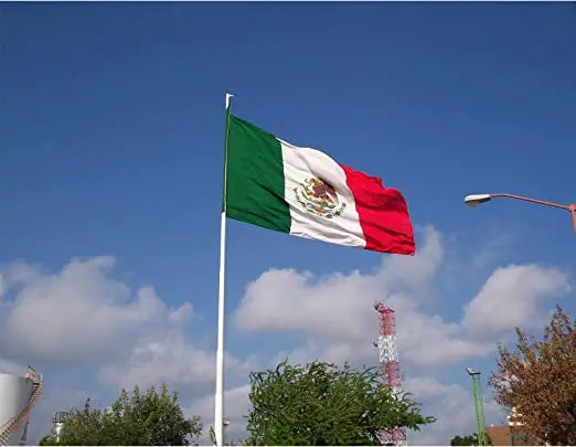 Mexican Flag 3x5 Double Side Bandera de Mexico MX National Flag Outdoor with 2 Brass Grommets USA TOP FLAGS,INC