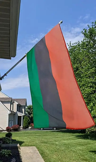 Pack Of 2 Afro Flag Pan African American Flags 3x5FT for African Home Decor Outdoor Indoor USA TOP FLAGS,INC