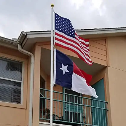 Texas State Flag 3x5 Outdoor - Durable 240D Nylon Oxford TX Flags- UV Protected, Embroidered Stars, Sewn Stripes, Brass Grommets Outside US Flags USA TOP FLAGS,INC