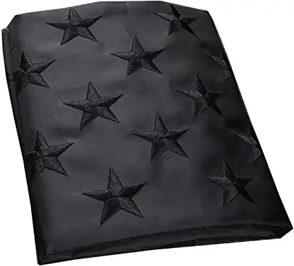 Black American Flag 12x18 Inch All Black American Boat Flag Embroidered Stars Durable Sewn Stripes Heavy Duty High Wind US Flags USA TOP FLAGS,INC