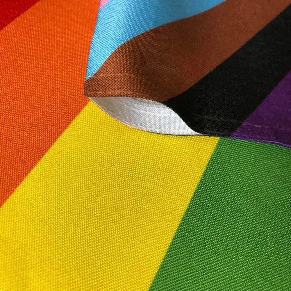 Pack of 2 Progress Pride Garden Flag - Small Rainbow LGBT Flags 12.5x18 Inch Gay Lesbian Transgender Community Banner UV Fade Resistant for Indoor Outdoor Yard USA TOP FLAGS, INC
