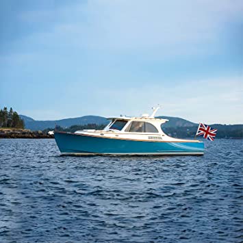 British Flag 12x18 Union Jack England Boat Flags Embroidered Sewn Stripes United Kingdom 1x1.5 UK Flag Heavy Duty Outdoor