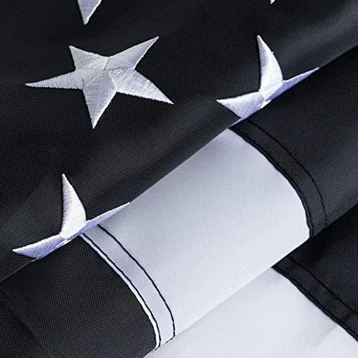 Thin Red Line Flag Firefighter Flags 2x3 Outdoor Embroidered Stars Sewn Stripes Honoring First Responder Heavy Duty Banner with 2 Brass Grommets