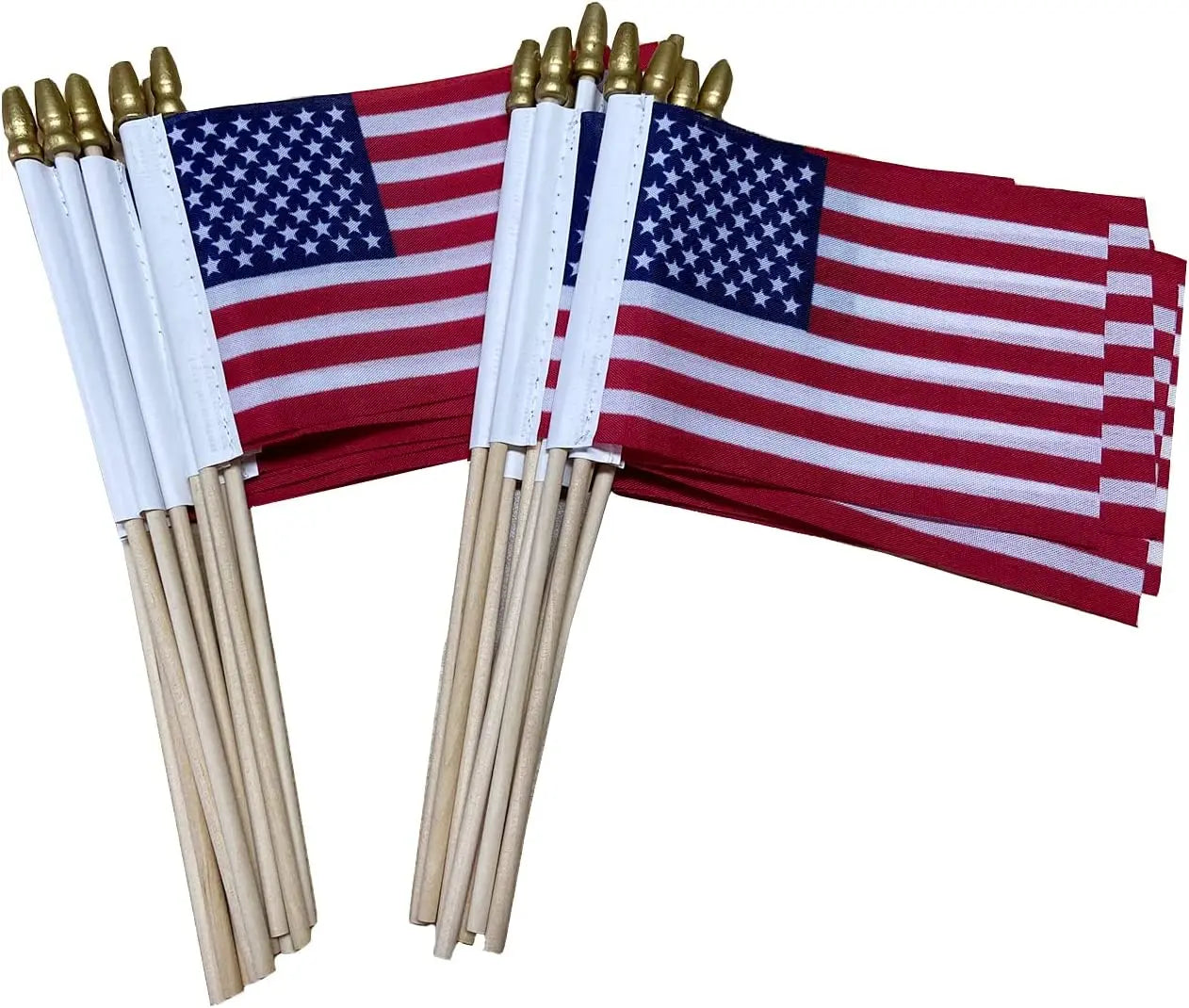 4"x6" American Flag Window Banner With Suction Cup - Mini USA Flag For Car Or Home