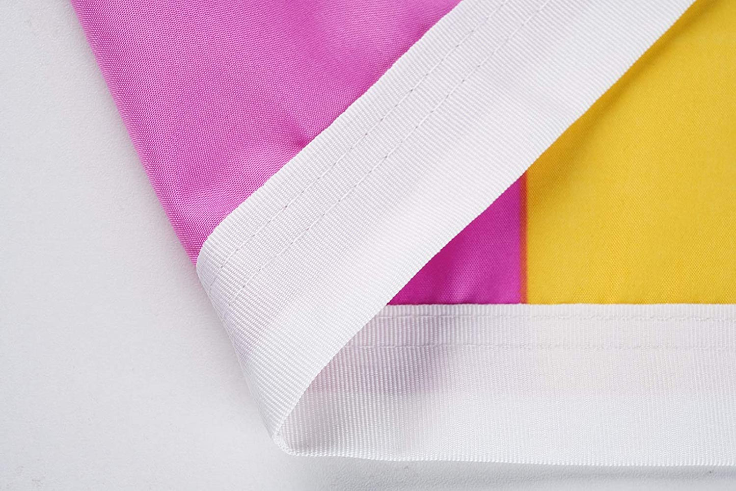 Pack of 2 Pansexual Pan Gay Pride Flag 3x5 Heavy Duty Polyester LGBT Omnisexual Rainbow Equality Flags for Outdoor Wall with Brass Grommets & Durable Header