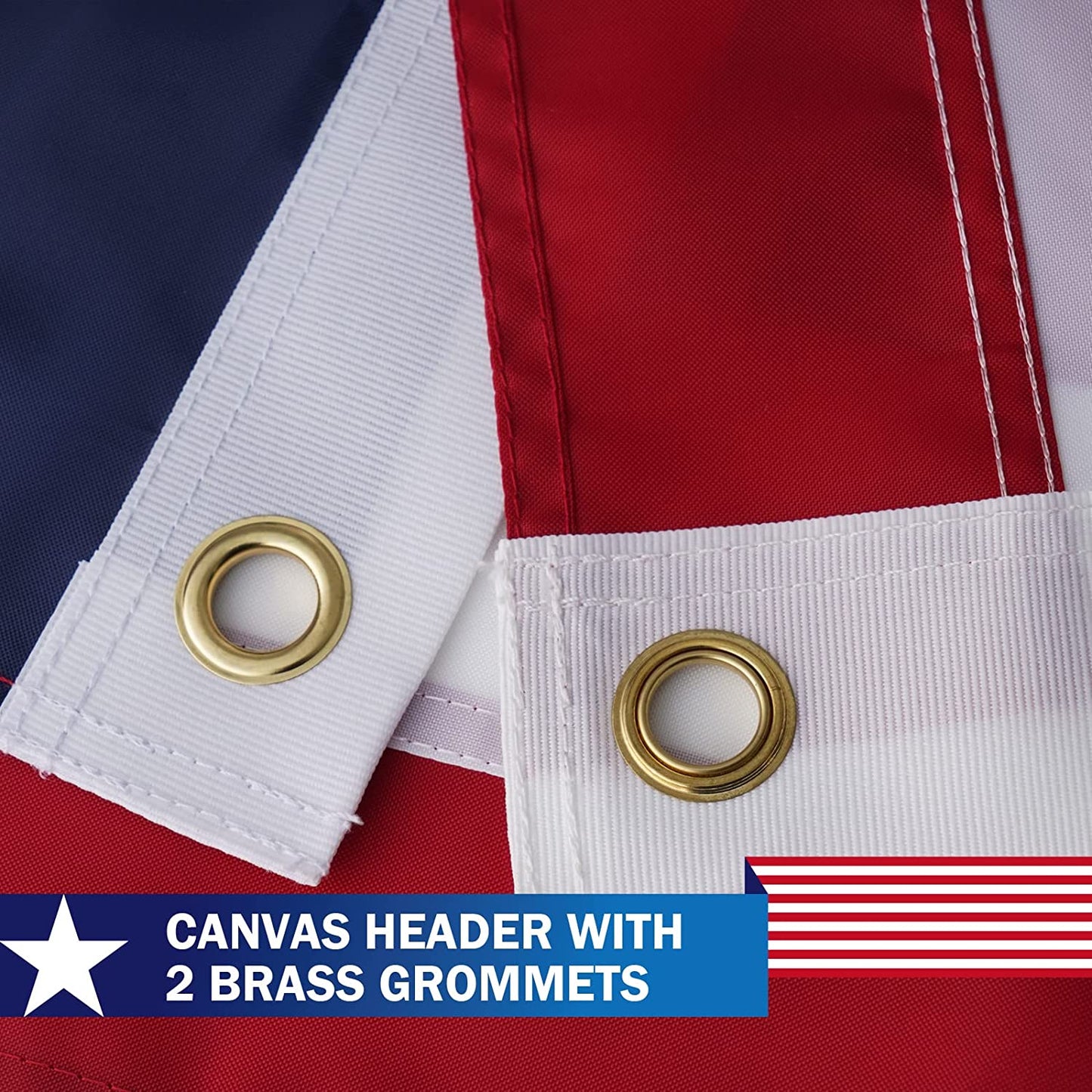 American Flag US Flags 4x6FT for Outdoor USA Heavy Duty High Wind Embroidered Stars Sewn Stripes Polyester with Brass Grommets Vibrant Color Banner