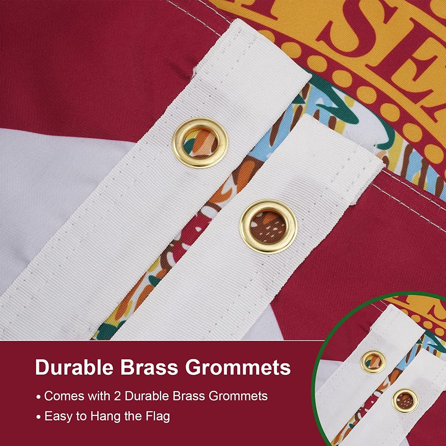 Florida State Flag 3x5 Feet, 3 Ply Double Sided State of Florida Flags with 2 Brass Grommets and Canvas Header, Heavy Duty Polyester Vivid Color Outdoor Banner Made in USA