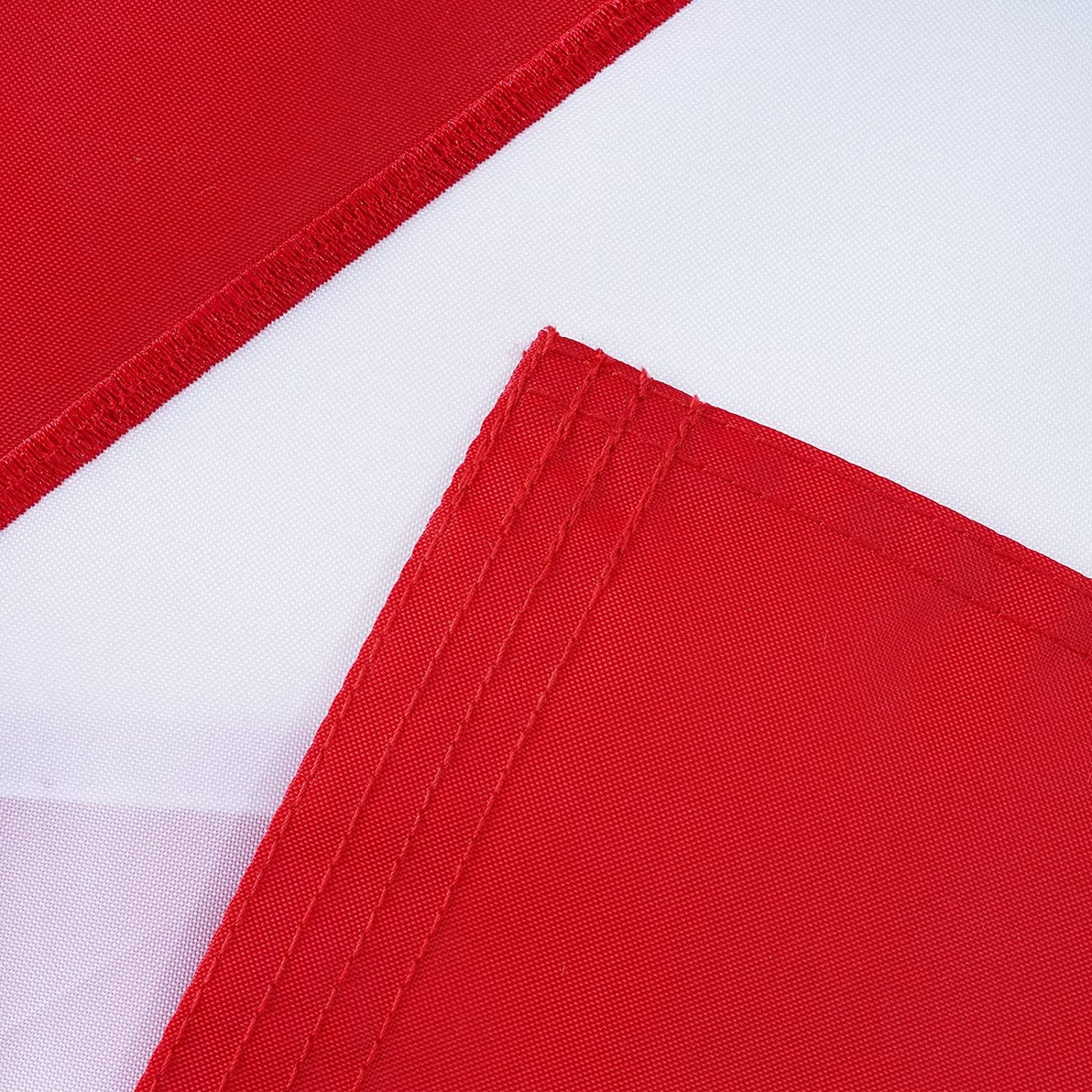 Canadian Flag Embroidered Canada National Flags 3x5 Foot Sewn Stripes Heavy Duty Outdoor with Brass Grommets