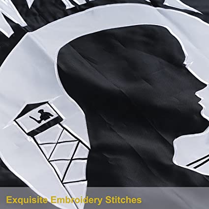 Pow Mia Flags 3x5 Outdoor Double Sided Embroidered Pow Flags You are Not Forgotten of Army Military War Flag with Canvas Header and 2 Brass Grommets