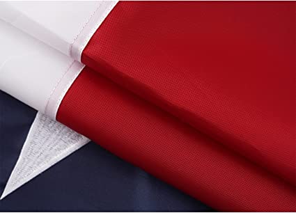 Texas Flag Sleeved TX State Flags 3x5 Outdoor Made in USA Embroidered Star Heavy Duty Nylon Sleeve with Vivid Color