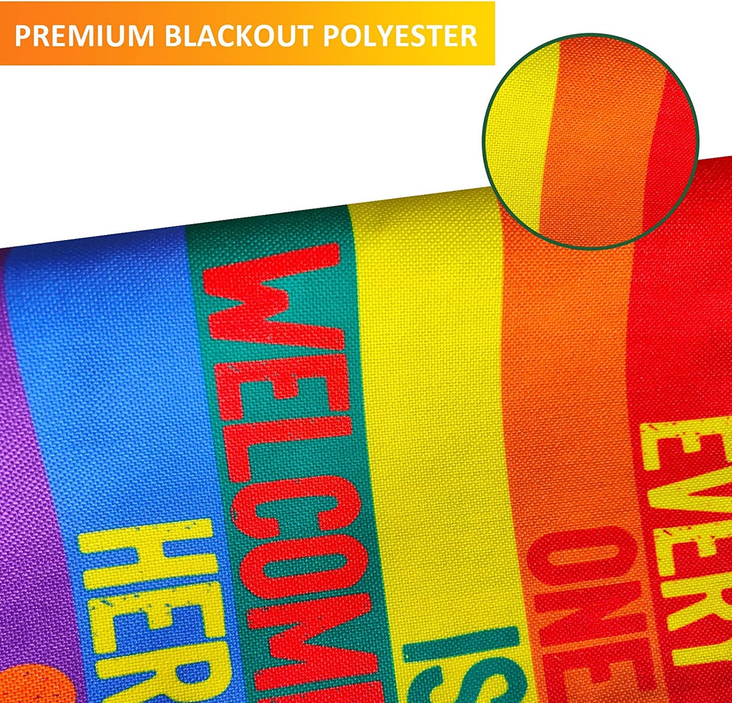 Pack of 2 Progress Pride Everyone Is Welcome Here LGBT Garden Flag 12x18 Inch, Double Sided LGBTQ Transgender Gay Flags for Outdoor Yard, All Inclusive Progressive Flag Banner for All Season
