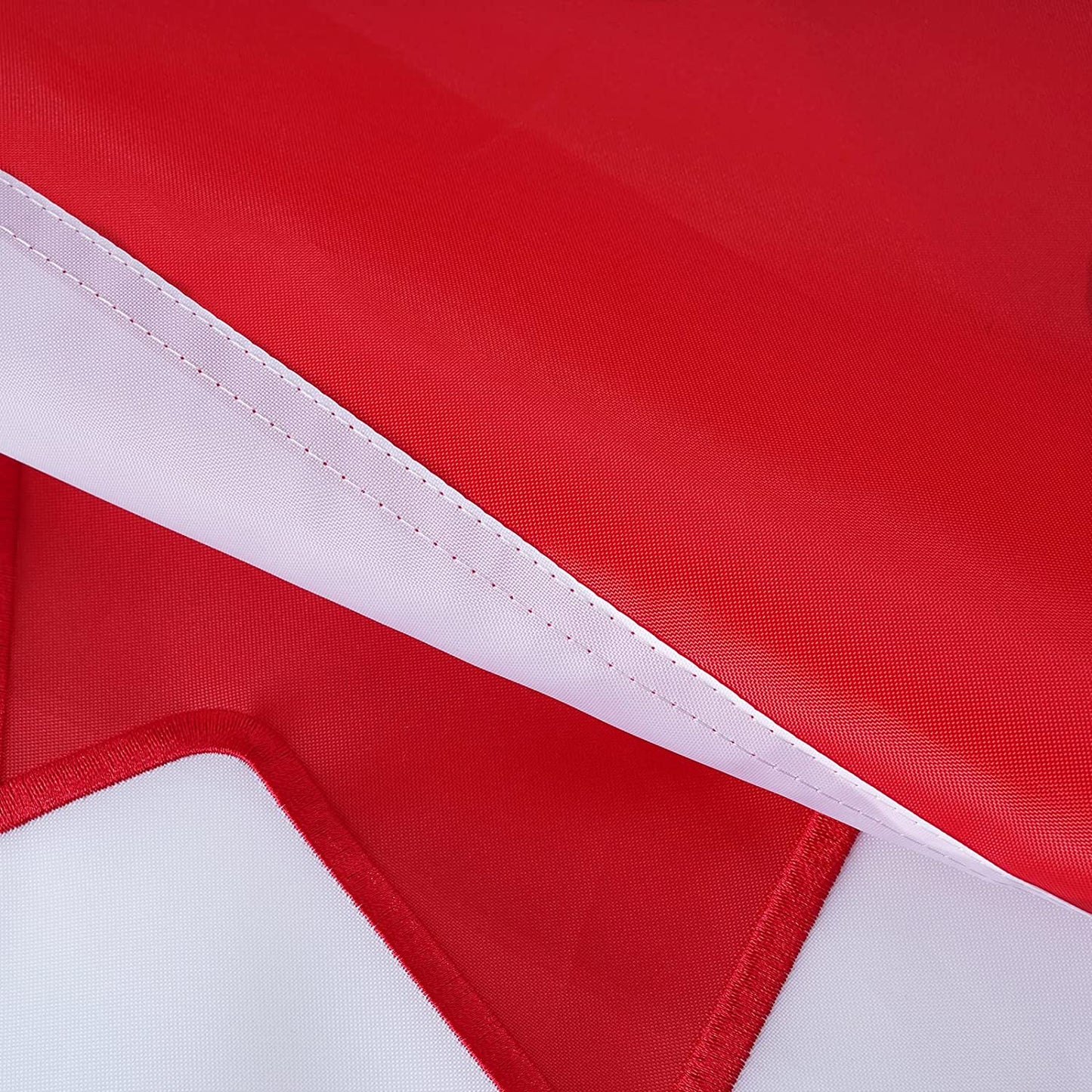 Canadian Flag Embroidered Canada National Flags 3x5 Foot Sewn Stripes Heavy Duty Outdoor with Brass Grommets