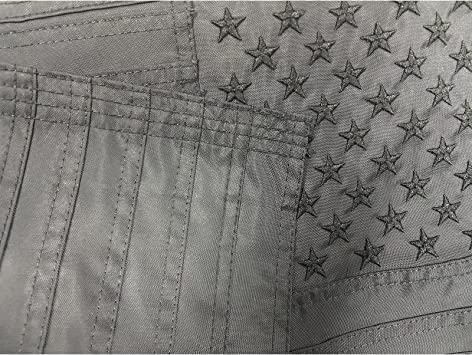 Pack of 2 Black American Flag 12x18 All Black Flags 1x1.5 Embroidered Stars Heavy Duty Small Boat Flag Durable Nylon Sewn Strips