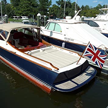 British Flag 12x18 Union Jack England Boat Flags Embroidered Sewn Stripes United Kingdom 1x1.5 UK Flag Heavy Duty Outdoor