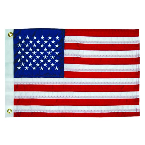 4x6 American Flag Outdoor Heavy Duty - Made in USA Embroidered Star USA 4x6 Ft Flags - Longest Lasting US Made from Nylon Sewn Stripes Indoor With 2 Brass Grommets