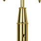 Gold Brass Battle Axe for Indoor Flag Pole Topper or Parade Flagpole Finial Topper, for 1-inch Diameter Flagpoles