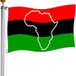 TOPFLAGS Afro Flag Pan African Map Flags Outdoor 3 X 5 FT Brass Grommets for Home Decor Outdoor Indoor USA TOP FLAGS, INC