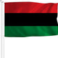 TOPFLAGS Afro Flag Pan African Afro-American Flags Outdoor 3 X 5 FT Brass Grommets for African Home Decor Outdoor Indoor USA TOP FLAGS, INC