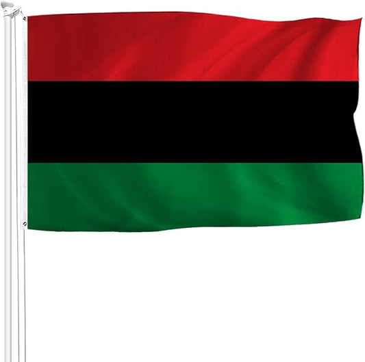 TOPFLAGS Afro Flag Pan African Afro-American Flags Outdoor 3 X 5 FT Brass Grommets for African Home Decor Outdoor Indoor USA TOP FLAGS, INC