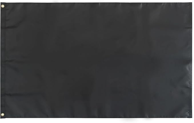 TOPFLAGS Solid Black Flag BlanK Flags 2x3 Ft Create Your Own Solid Black Flag DIY Blanks Canvas Banner to Decorate with Brass Grommets USA TOP FLAGS, INC