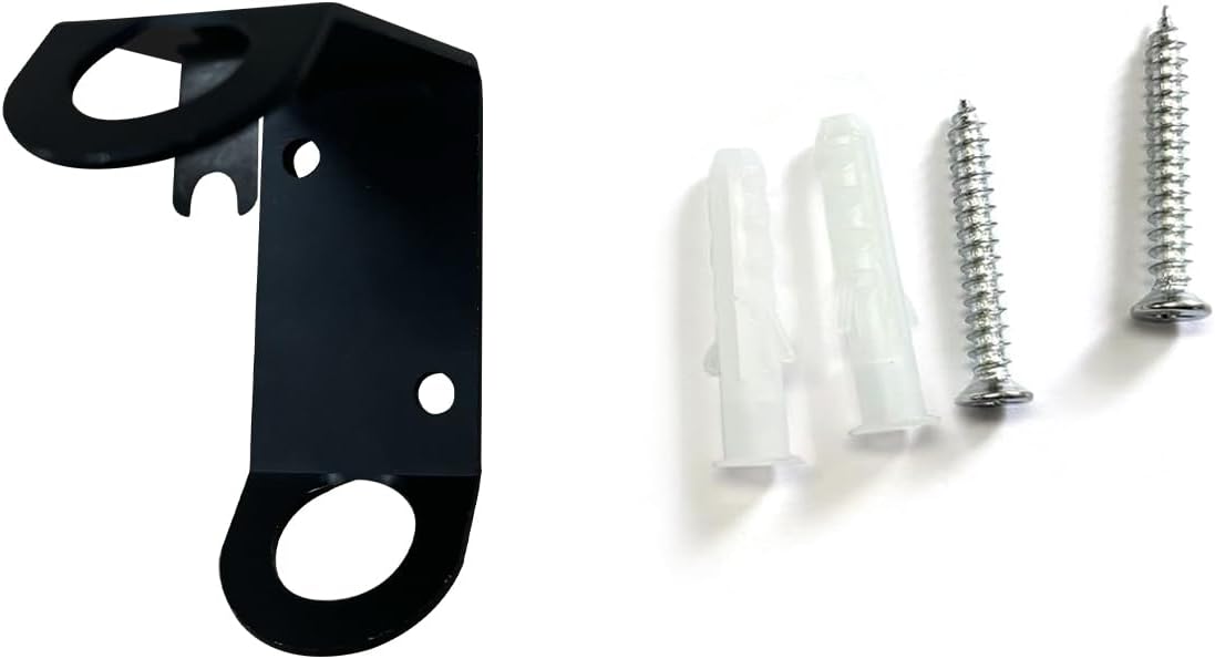 Topflags Flag Pole Holder for Outside House Small Flag Holder Pole Bracket 6 Packs for Indoor Wall Classroom School L Shaped for 1/2 inch Diameter Poles,Black