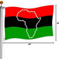 TOPFLAGS Afro Flag Pan African Map Flags Outdoor 3 X 5 FT Brass Grommets for Home Decor Outdoor Indoor USA TOP FLAGS, INC