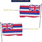 TOPFLAGS Hawaii Flag 3x5 Double Side Hawaiian 3Ply HI State Flags Heavy Duty Outdoor 4 Rows Stitched Edge with 2 Brass Grommets USA TOP FLAGS, INC