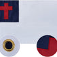 Christian Flag 4x6 Ft Outdoor Made in USA, Embroidery Christianity Sewn Cross Flags with 2 Brass Grommets, Heavy Duty Polyester for Church Easter Day Decor