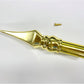 Gold Square Spear Zinc Alloy for Indoor Flag Pole Topper or Parade Flagpole Finial Topper, for 1-inch Diameter Flagpoles