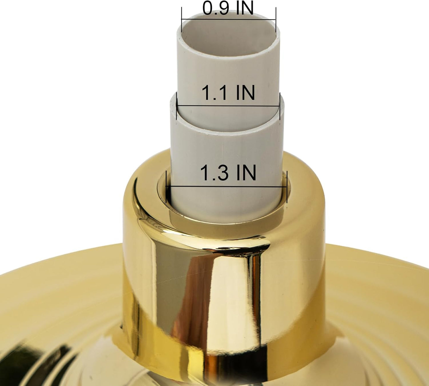 Base Stand for Flag Indoor,Gold Interior Flag Holder Stands, Flag Pole Base for 1.3 Inch,1.1 and 0.9 Inch Diameter Flag Pole