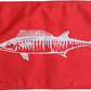 TOPFLAGS Red Wahoo Fish Flag 12x18 Inch Double Sided Heavy Duty Boat Fishing Flag - Vivid Color Fisherman's Catch Flags for Boating | 4 Row Stitched and 2 Brass Grommets USA TOP FLAGS, INC