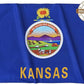 TOPFLAGS Kansas Flag 3x5 Double Side 3Ply KS State Flags Heavy Duty Outdoor 4 Rows Stitched Edge with 2 Brass Grommets USA TOP FLAGS, INC